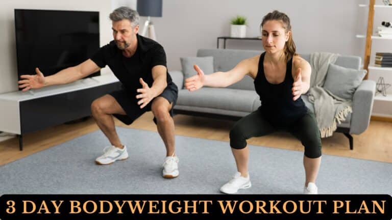 3 Day Bodyweight Workout Plan