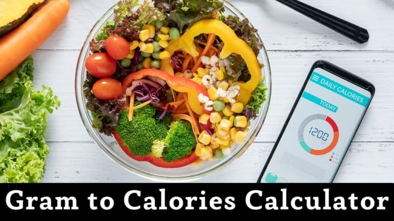 Gram to Calorie Calculator